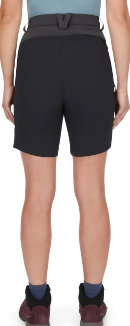 Rab Torque Mountain Shorts 6" naisten shortsit, tummanharmaa/musta Clearance