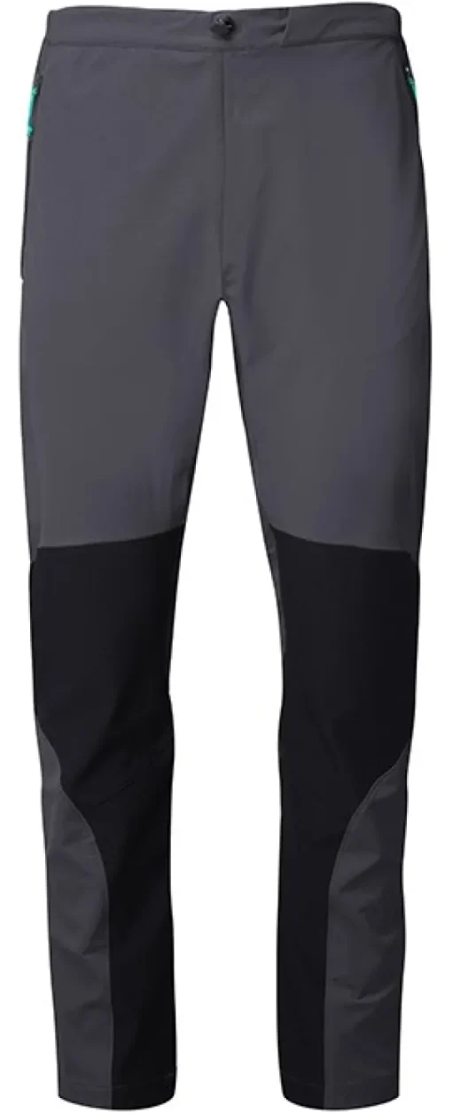 Rab Torque Softshell naisten kiipeily/vaellushousut, tummanharmaa/musta New