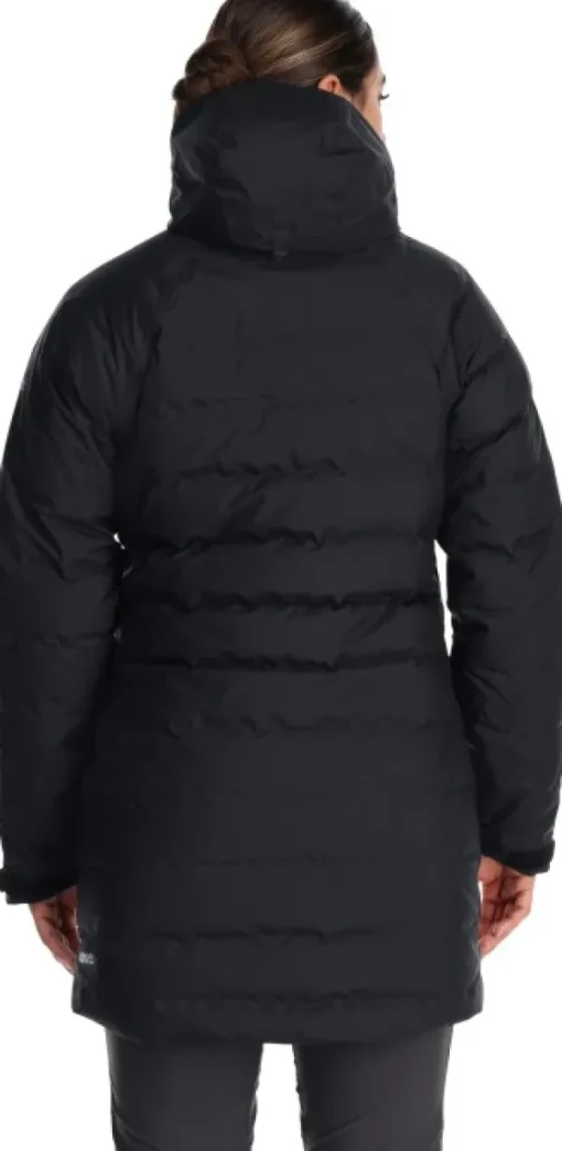 Rab Valiance Parka naisten untuvaparka, musta Sale