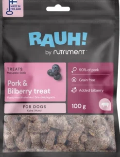RAUH! Pork Bilberry Treat 100 g Hot