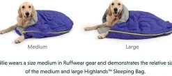 Highlands koiran makuupussi, sininen-RuffWear Fashion