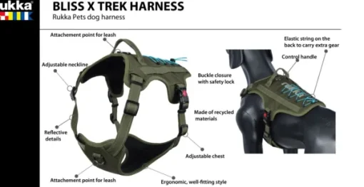 Bliss X Trek Harness Army Green L-Rukka Outlet