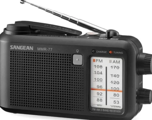 Sangean MMR77 hätäradio kammella, musta Discount