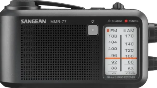 Sangean MMR77 hätäradio kammella, musta Discount