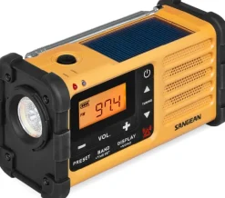 Sangean MMR88 hätäradio kammella, keltainen New