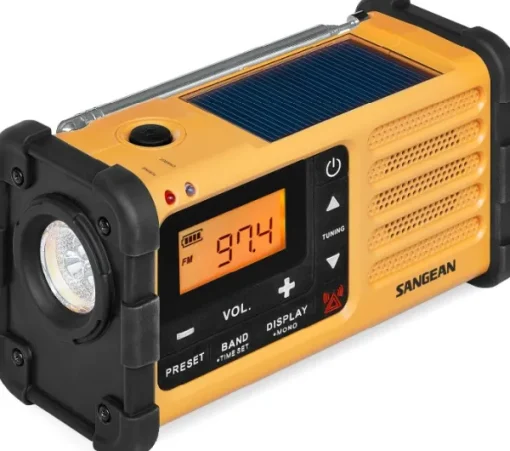 Sangean MMR88 hätäradio kammella, keltainen New