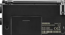 Sangean SR-36 Radio, musta Clearance