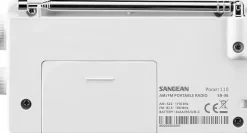 Sangean SR-36 taskuradio, musta Outlet