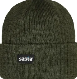 Sasta Teno Beanie merinopipo, metsänvihreä Outlet