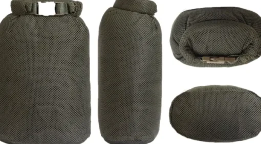 Rolltop Stuffsack Mesh pakkauspussi, 20L, vihreä-Savotta Fashion