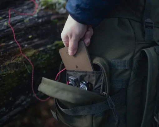 Savotta Zipped GP pouch 3x3 säilytyspussi, Brown Clearance