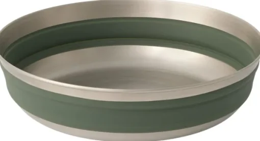 Detour Stainless Steel Collapsible Bowl L Green-Sea to Summit Discount