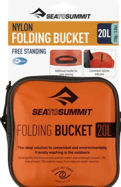 Sea to Summit Folding Bucket Nylon 20L Red Clearance