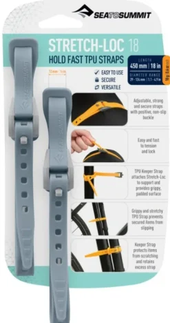 Sea to Summit Strap Stretch-Loc TPU 12x450 mm 2-pack Dusk Clearance