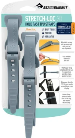 Strap Stretch-Loc TPU 20x500 mm 2-pack Dusk-Sea to Summit New