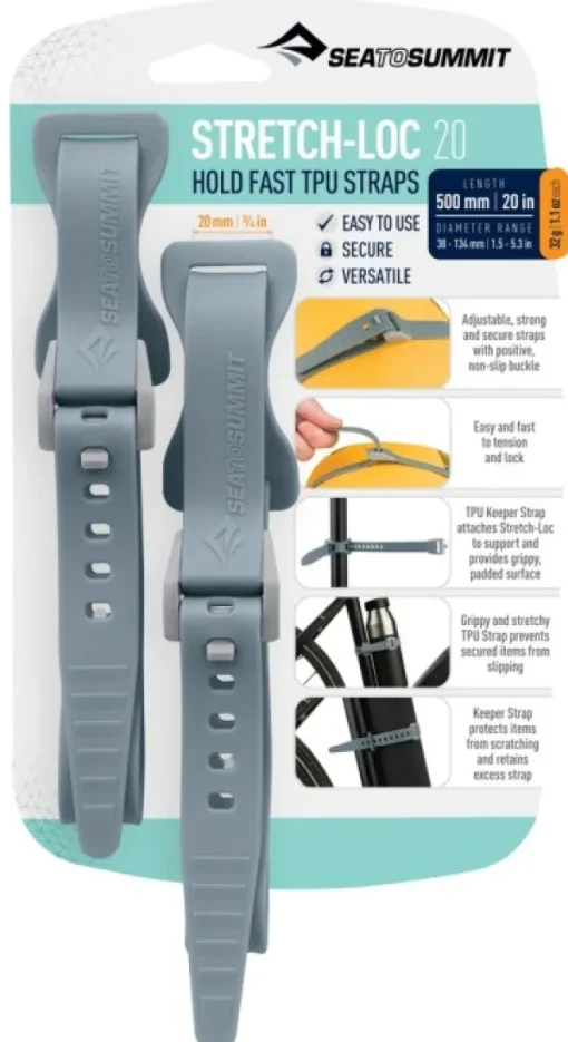 Strap Stretch-Loc TPU 20x500 mm 2-pack Dusk-Sea to Summit New