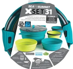Sea to Summit X-Set 31 Retkiastiasto (Pot 2,8L, 2xBowl, 2xMug) Hot