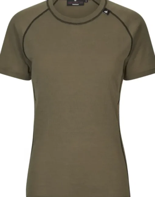 Apex Aia Merino T-Shirt Women Covert Green-Seeland Sale