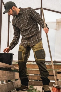 Seeland Glen Flannel Shirt paita, Pine Green Check Online