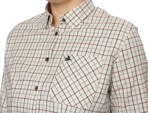 Seeland Kerry Shooting Shirt paita, Cabernet/Blue Check Fashion