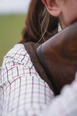 Seeland Kerry Shooting Shirt paita, Cabernet/Blue Check Fashion