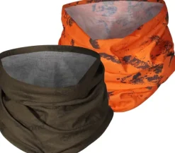 Seeland Neck Gaiter tuubihuivi, vihreä/huomio-oranssi, 2 kpl Fashion
