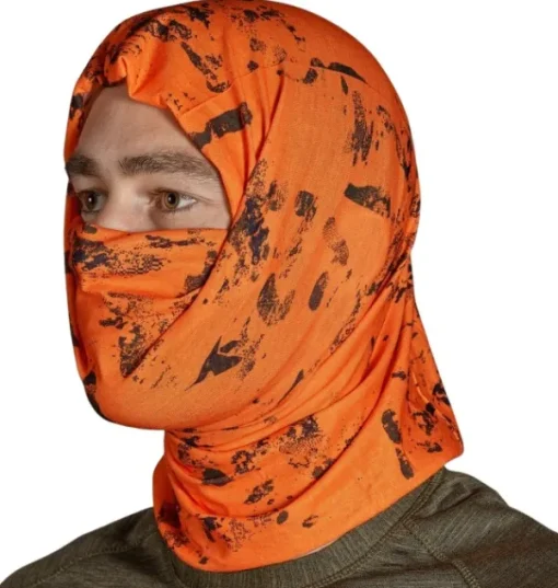 Seeland Neck Gaiter tuubihuivi, vihreä/huomio-oranssi, 2 kpl Fashion
