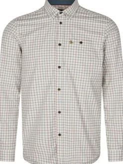 Seeland Oxford Shooting Shirt paita, Grape Leaf/Terracotta Check Fashion