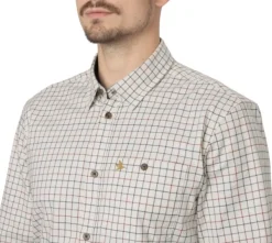 Seeland Oxford Shooting Shirt paita, Grape Leaf/Terracotta Check Fashion