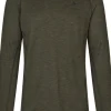Peak T-Shirt Pine Green Melange-Seeland New