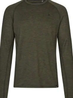 Peak T-Shirt Pine Green Melange-Seeland New