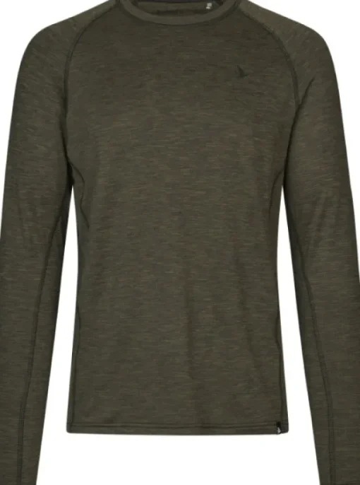 Peak T-Shirt Pine Green Melange-Seeland New