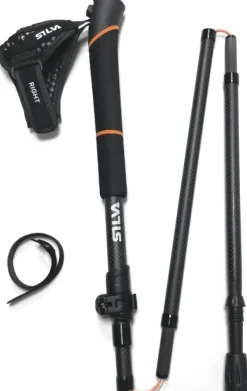 Running Poles Carbon Adjust juoksusauvat-Silva Clearance
