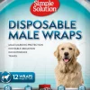 Simple Solution Disposable Male Wraps suojat uroskoirille, L, 12 kpl Sale