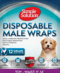 Disposable Male Wraps suojat uroskoirille, XS, 12 kpl-Simple Solution Online