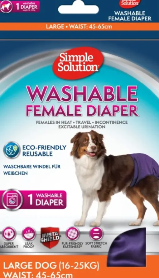 Simple Solution Washable Female Diaper nartun suoja, Large Outlet