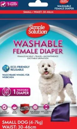Simple Solution Washable Female Diaper nartun suoja, Small Hot