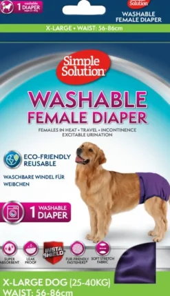 Simple Solution Washable Female Diaper nartun suoja, Extra Large Best