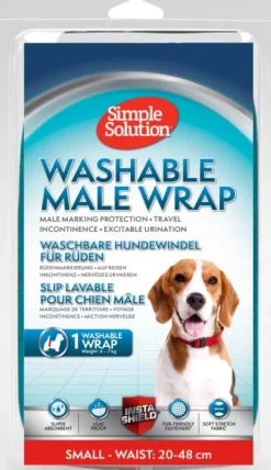 Washable Male Wrap suoja uroskoirille, Small-Simple Solution Best