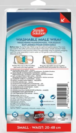 Washable Male Wrap suoja uroskoirille, Small-Simple Solution Best