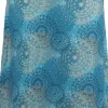 Skhoop Fiona Knee Skirt hame, Denim Blue New