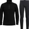 Classic Thermal Merino 1/4 Zip merinokerrasto, musta-Smartwool Clearance