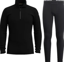 Classic Thermal Merino 1/4 Zip merinokerrasto, musta-Smartwool Clearance