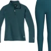 Classic Thermal Merino 1/4 Zip naisten merinokerrasto, petrooli-Smartwool Clearance
