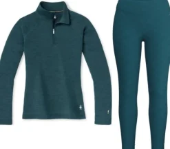Classic Thermal Merino 1/4 Zip naisten merinokerrasto, petrooli-Smartwool Clearance