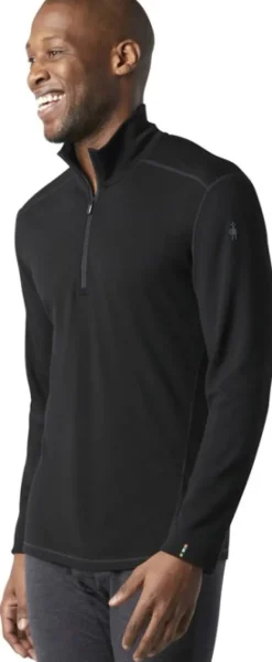Classic Thermal Merino 1/4 Zip merinokerrasto, musta-Smartwool Clearance