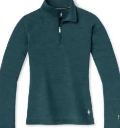 Classic Thermal Merino 1/4 Zip naisten merinokerrasto, petrooli-Smartwool Clearance