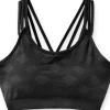 Smartwool Seamless Strappy Bra saumattomat urheilurintaliivit, musta Hot