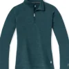 Smartwool W's Classic Thermal Merino 1/4 Zip Twilight Blue Clearance