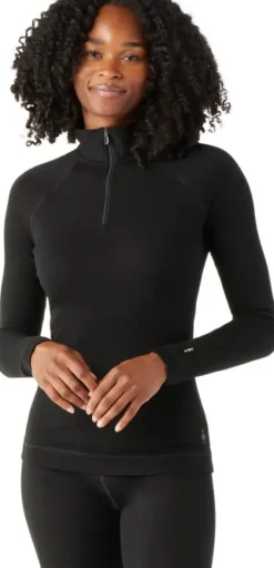Smartwool W's Classic Thermal Merino 1/4 Zip Black Sale